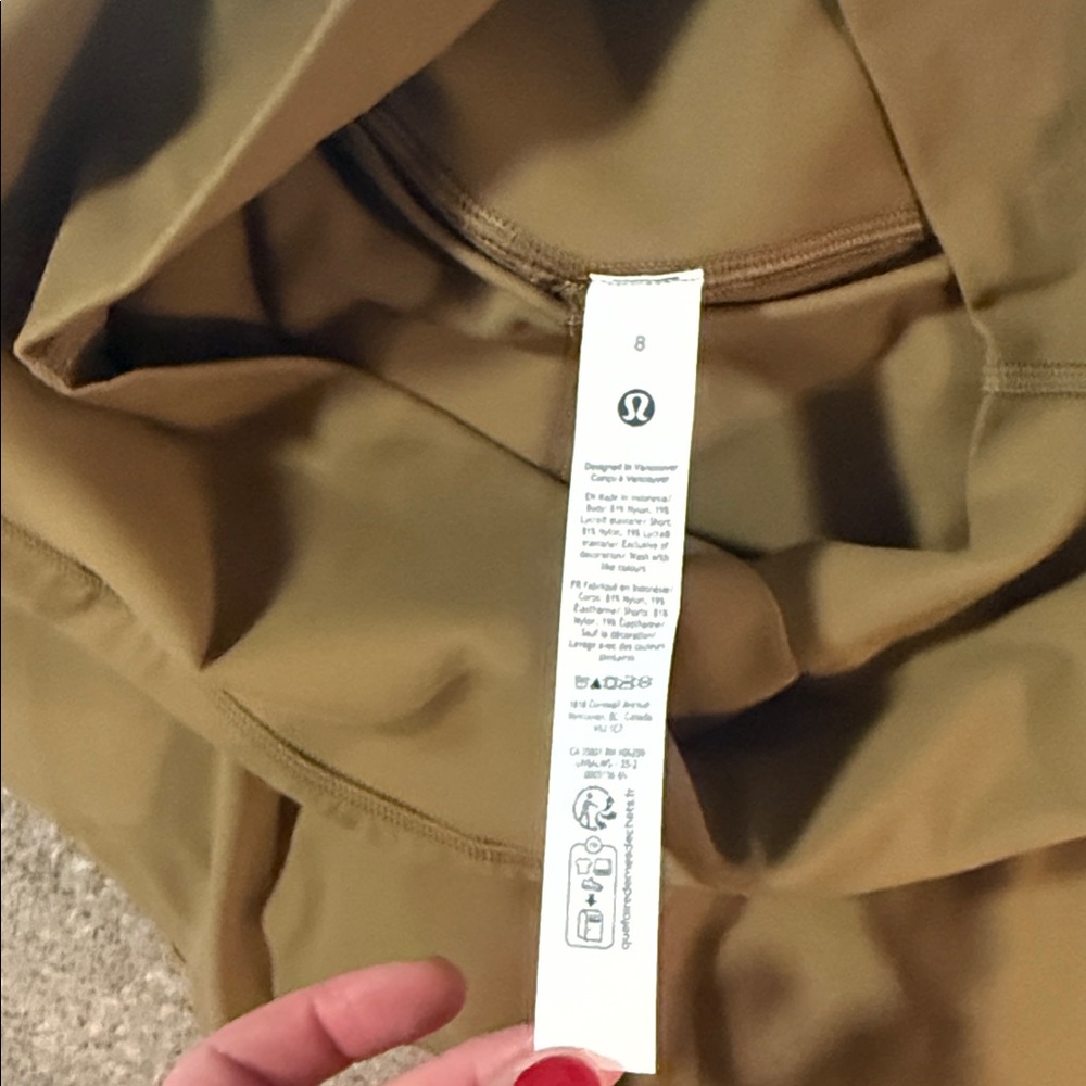 NWT Lululemon Align high rise skirt, size 8- color Allspice - Picture 6 of 10